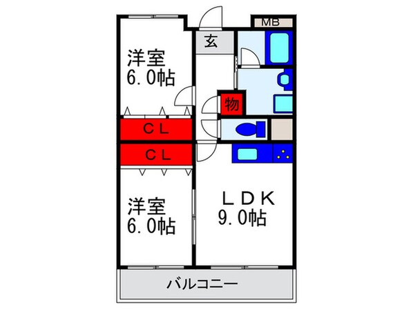 NLC豊中グリーンプレイスⅢの物件間取画像